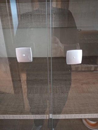 Vitrina Comedor Madera y Cristal