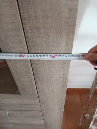 Vitrina Comedor Madera y Cristal