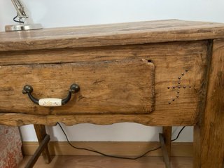 Mesa Tocinera Antigua Madera Maciza