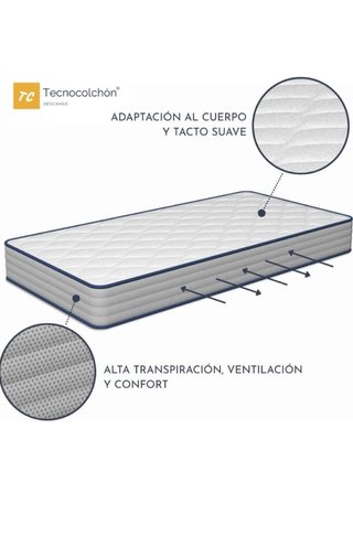 Colchón Cuna Tecnocolchón Viscoelástico 120cm