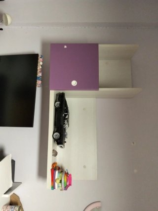 Dormitorio juvenil literas morado