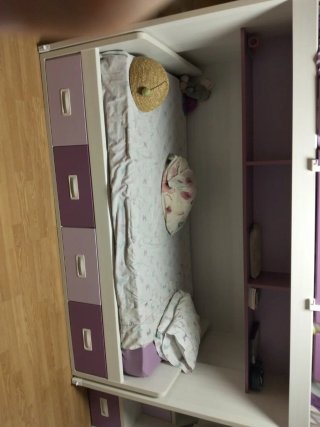 Dormitorio juvenil literas morado