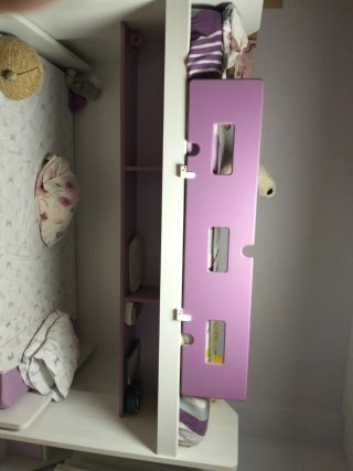 Dormitorio juvenil literas morado
