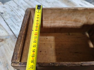 Caja de madera antigua MACARONI TAGANROG