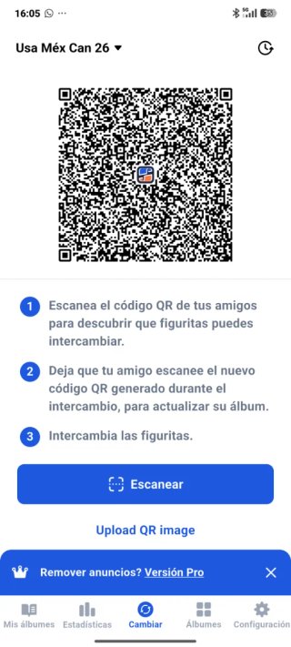 Cambio cromos Mundial 2026