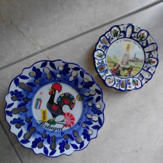 Coppia piatti decorativi vintage Portogallo