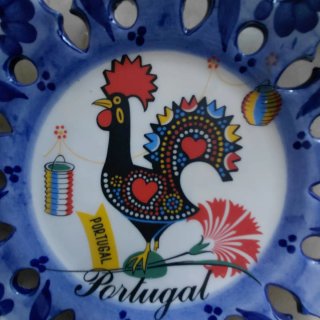 Coppia piatti decorativi vintage Portogallo