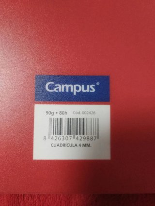 Libreta A4 Campus Top Line 90