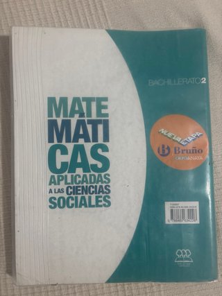 Matemáticas aplicadas a las ciencias sociales, ...
