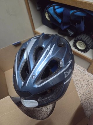Casco Ciclismo Crivit L/XL con Luz LED