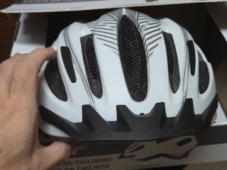Casco de bicicleta blanco