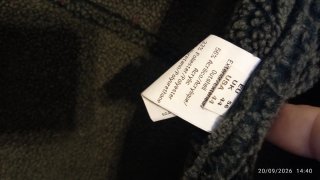 Chaqueta negra de ante sintético