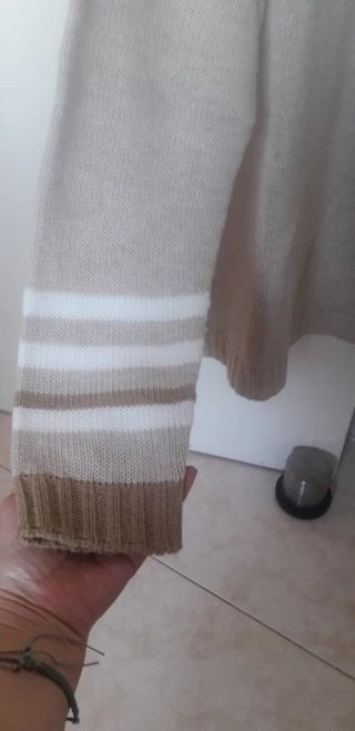 Jersey cuello redondo rayas manga larga