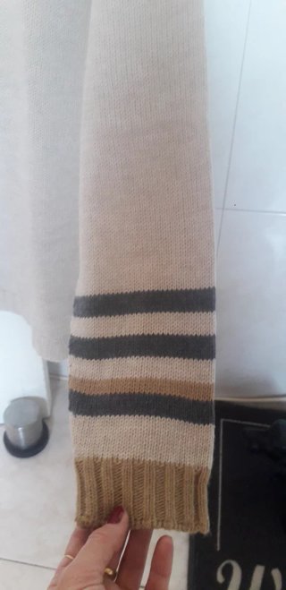 Jersey cuello redondo rayas manga larga