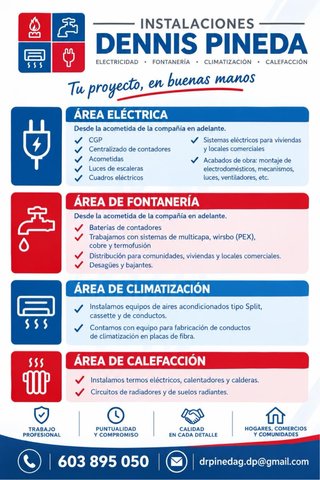 Electricista, fontanero