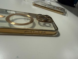Pack 2 Fundas iPhone 16 Pro Max Doradas