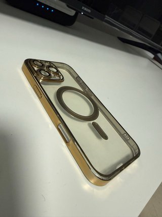 Pack 2 Fundas iPhone 16 Pro Max Doradas