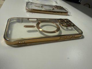 Pack 2 Fundas iPhone 16 Pro Max Doradas