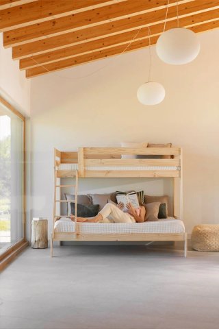 Litera triple de madera