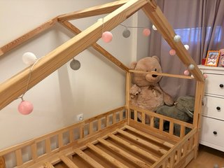 Cama casita Mon Lit Cabane madera