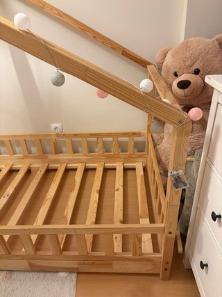 Cama casita Mon Lit Cabane madera