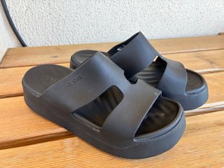 Chanclas / Sandalias Crocs Negras Plataforma