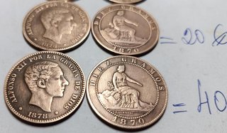 Lote para JESU monedas cobre