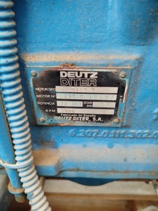 Generador DEUTZ DITER 0302-2 Diesel