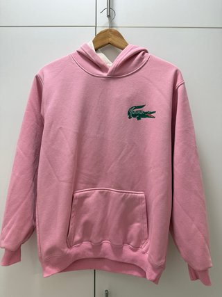 Felpa rosa Lacoste con coccodrillo