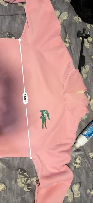 Felpa rosa Lacoste con coccodrillo