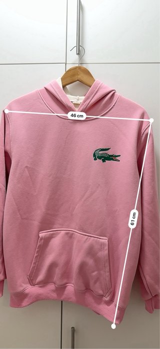 Felpa rosa Lacoste con coccodrillo