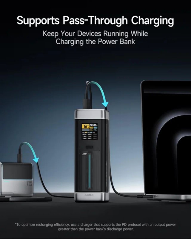 CUKTECH Power Bank 25000mAh 210W MAX