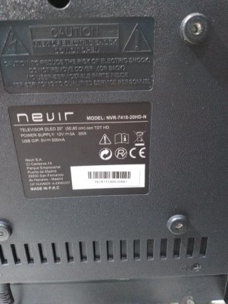 Televisor Nevir 20""