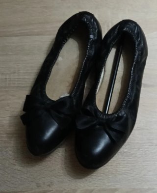 Manoletinas negras lazo Talla 41
