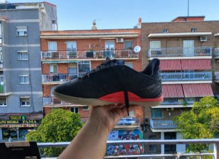 Zapatillas Fútbol Sala Adidas Negras Rojas