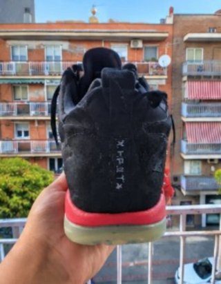 Zapatillas Fútbol Sala Adidas Negras Rojas