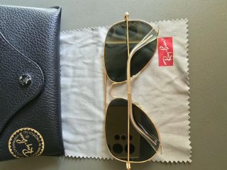 Gafas de sol Ray-Ban RB3025 Aviator Dorado/Verde