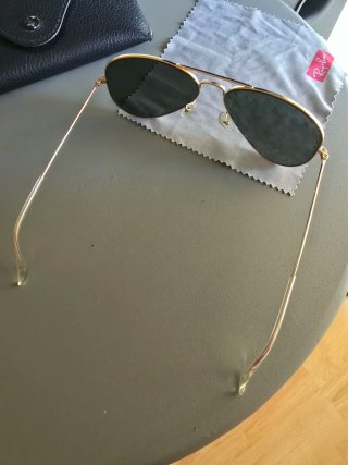 Gafas de sol Ray-Ban RB3025 Aviator Dorado/Verde