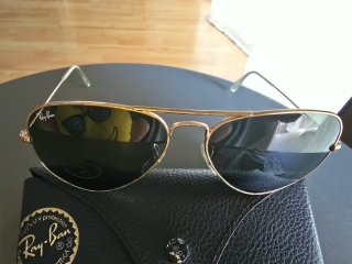 Gafas de sol Ray-Ban RB3025 Aviator Dorado/Verde