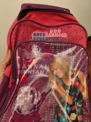 Mochila Ruedas Hannah Montana Rock