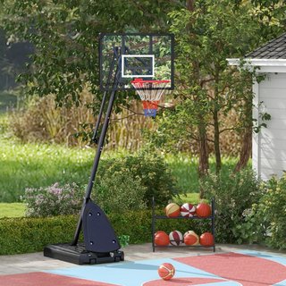 Canasta de baloncesto de acero, ajustable en altur