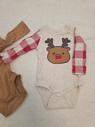 2 Bodies Navideños 6-9 Meses