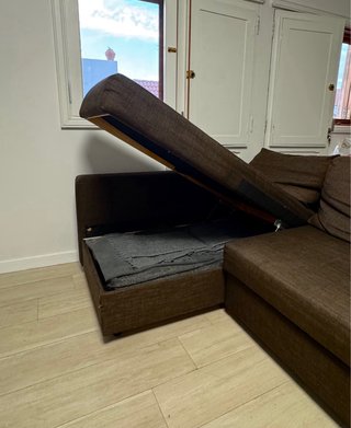 Sofá Cama 3 Plazas IKEA FRIHETEN Marrón