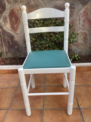 Conjunto 2 Sillas de Madera Blanca