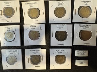 Lote 12 Monedas Conmemorativas Euro Alemania