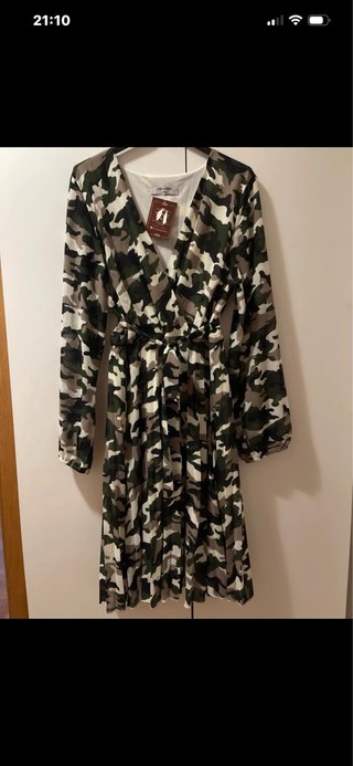Vestido estampado camuflaje