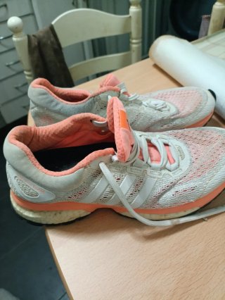 Tenis Adidas Mujer Rosa y Blanco