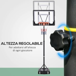 Canasta de Baloncesto Altura Ajustable 160-210cm,