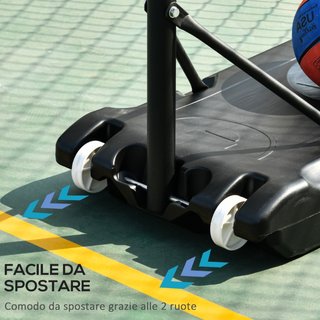Canasta de Baloncesto Altura Ajustable 160-210cm,