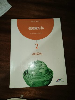 Geografía, 2 Bachillerato